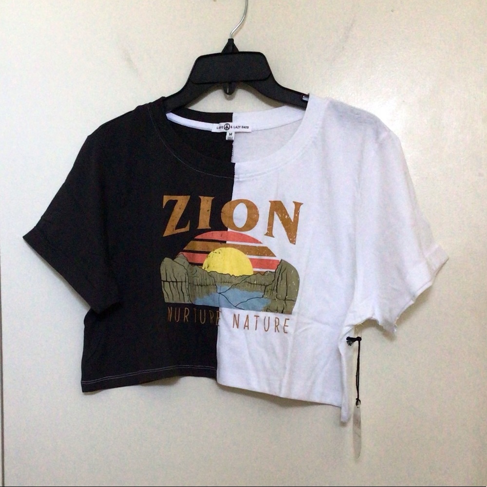 LPLD Zion Colorblock Crop Tee